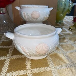 COPY - 2 VTG Himark Japan Ocean Shells Sea Catch Bowl